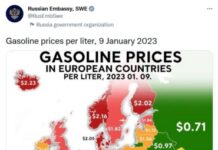 Посольства России в Швеции опубликовано карту, на которой Крым обозначен как территория Украины