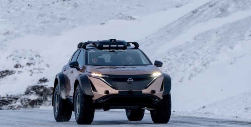 Электрокроссовер Nissan Ariya отправится в автопробег от северного до южного полюса (фото)