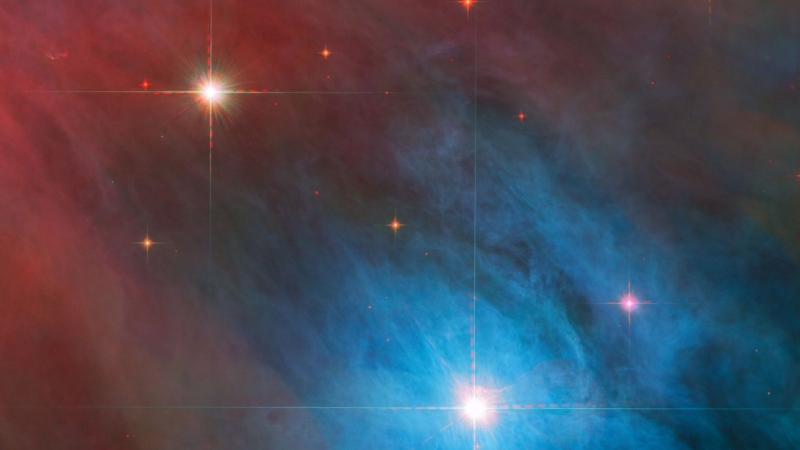 Ослепительный снимок. Телескоп Хаббл запечатлел пару ярких объектов в туманности Ориона (фото)