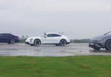 Электромобили Mercedes, BMW и Porsche сравнили в заезде по прямой