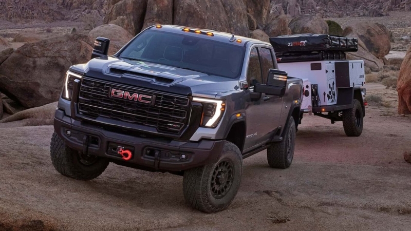 Представлен сверхмощный пикап GMC Sierra HD AT4X для тяжелого бездорожья (фото)